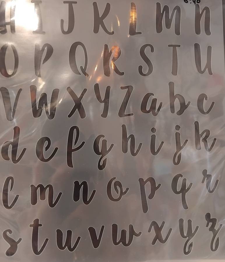 pochoir alphabet 1