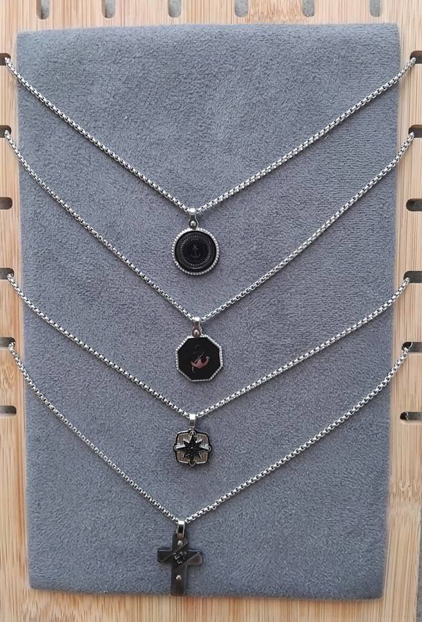 PENDENTIFS HOMME ACIER