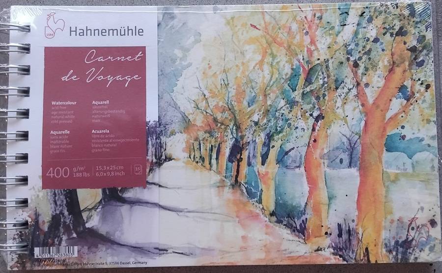 carnet à spirale pour aquarelle